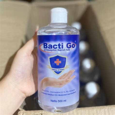 BACTI GO Hand Sanitizer Antiseptik Desinfektan Handrub 500ml Alkohol 70