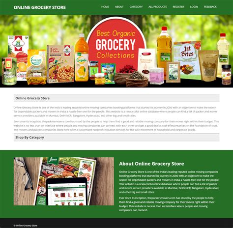 Java Spring Boot Mvc Online Grocery Store Project Free Source Code