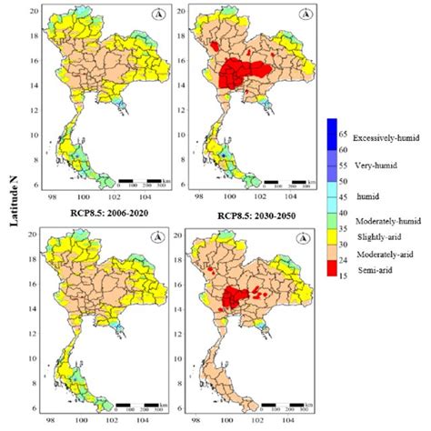 Spatial Maps Of The Ensemble Mean Of De Martonne Aridity Index Dmi