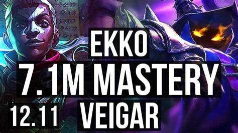 Ekko Vs Veigar Mid M Mastery Games Euw