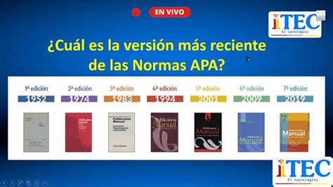 Normas Apa S Ptima Formato General Edici N Primera Parte Youtube