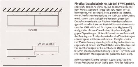 Finoflex Waschrinnen Nach Ma