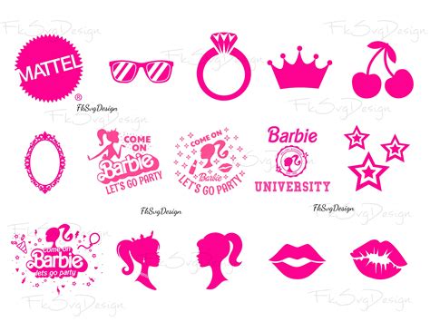 Barbi Svg Bundle Pink Logo Barb Svg Bundle Girls Svg Svg Files For