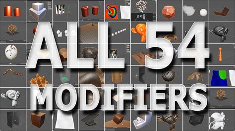 All 54 Modifiers In Blender Explained In 10 Minutes YouTube