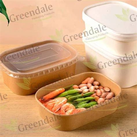 500 Ml Kraft Paper Food Container At ₹ 8piece In New Delhi Id 2852406610155