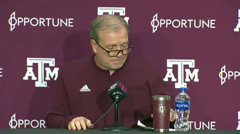 Watch Now Jimbo Fisher Previews Texas A M S Game Vs Umass Youtube