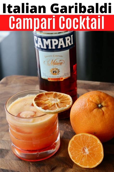 Garibaldi Cocktail Campari Orange Juice Drink Recipe DobbernationLOVES