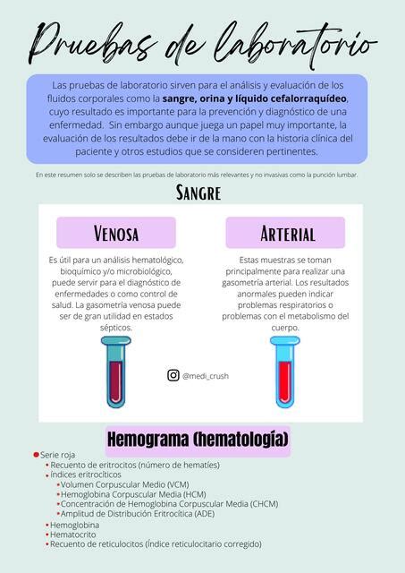 Pruebas de laboratorio | Gladys Guadalupe Azurdia Marroquín | uDocz