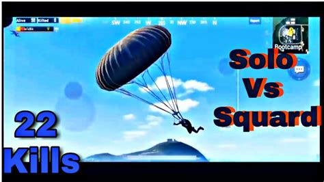 Solo Vs Squard Pubg Mobile Sanhok Bootcamp 22 Kills Sport Youtube