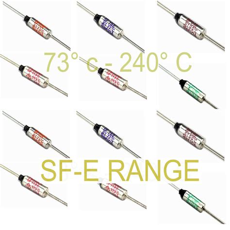 Thermal Fuse Cut Off SEFUSE SF E Range 250V 10A Multi Packs FAST UK