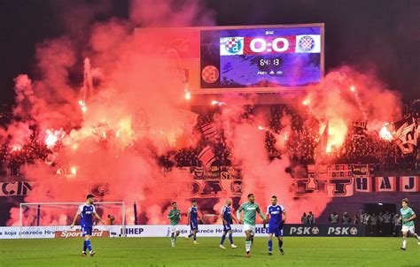 A fost dezastru la Hajduk Split Dinamo Zagreb Polițiști răniți