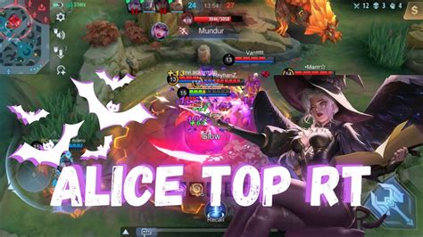 Live Push Rank Mythic Glory Alice TOP RT Solo Mabar Push Sampek