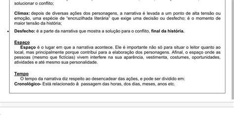 6 O Climax é O Ponto Do Texto Em Que O Interesse Do Leitor Se Mostra Mais Intenso Ou Seja é