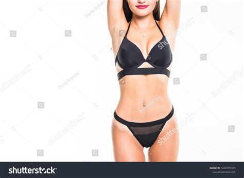 Sexy Woman Bikini Closeup Isolated On Stock Photo 1268785309 Shutterstock
