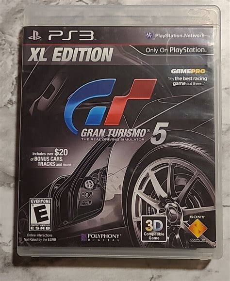 Gran Turismo 5 XL Edition Sony PlayStation 3 PS3 2012 711719983941 EBay