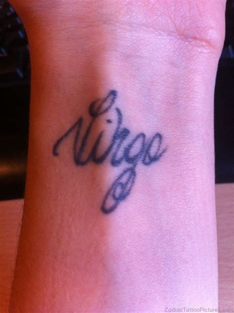 31 Best Virgo Tattoo For Wrist Zodiac Tattoo Pictures