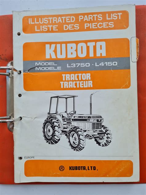 Kubota B7510hsd Tractor Illustrated Master Parts List Manual Instant Download 2