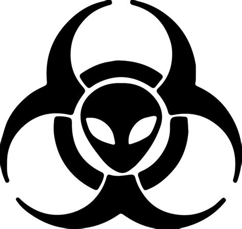 Biohazard Alien Vinyl Sticker Decal Car Truck Window Area Head Ufo