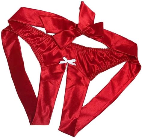 SUccess Damen G String Tanga Satin Sexy Bowknot Thong Briefs Unterwäsche Slips Erotisch Lingerie