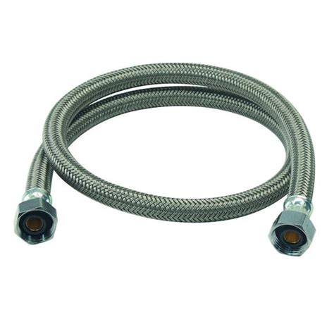 Brasscraft 1 2 In Fip X 1 2 In Fip X 36 In Braided Polymer Faucet Supply Line B8 36a F The