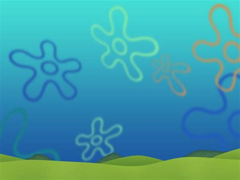 Spongebob Sky Flowers Wallpaper