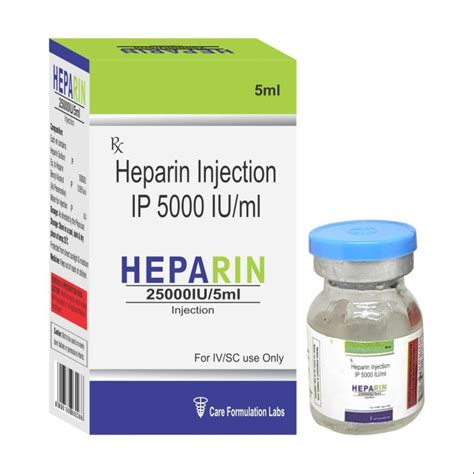 Heparin Sodium Injection Strength Iu At Vial In New