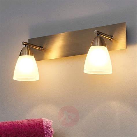 Applique Pour Salle De Bains Nikla Deux Lampes Luminaire Fr Wall