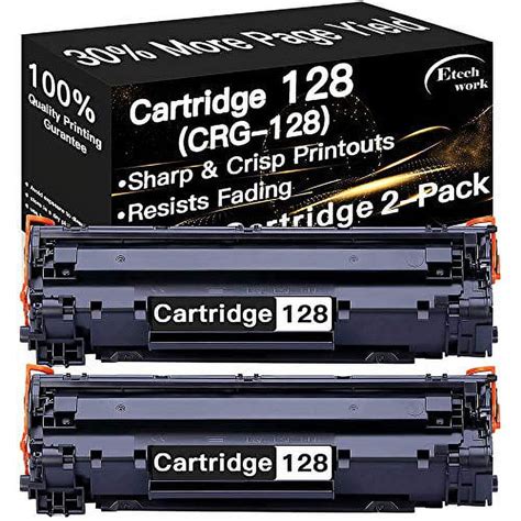 2 Pack Compatible Crg128 Printer Toner Cartridge 128 Used For Canon