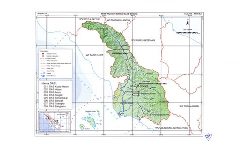 Peta Batas Wilayah Sungai Alas Singkil