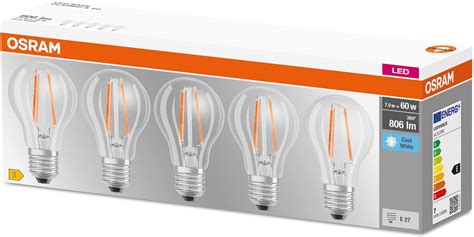 Osram Lot De Ampoules Led Filament Standard Culot E W