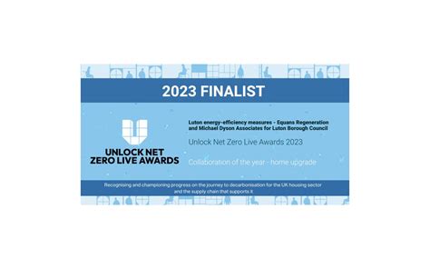 Finalist Unlock Net Zero Live Awards Michael Dyson Associates Ltd