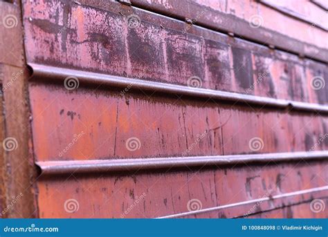 The Texture of the Metal Doors Stock Photo - Image of plate, material: 100848098