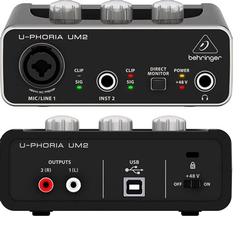 Behringer UM2 | Estudio de grabacion, Audio, Equipo dj