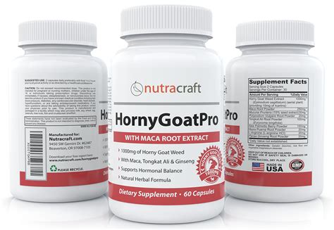 Horny Goat Weed With Maca Root Extract And Tongkat Ali For A Natural