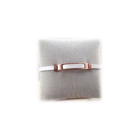 Kit Bracelet Cuir Blanc Avec Passants Et Fermoir Bronze Tutoriel Offert