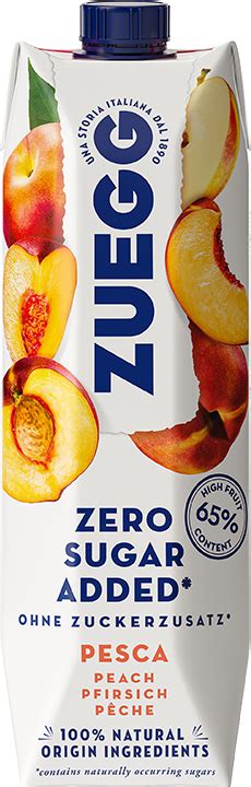 No Sugar Added 1l PEACH Zuegg