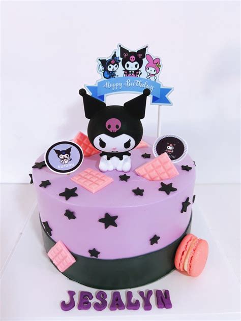 Kuromi birthday cake, Food & Drinks, Homemade Bakes on Carousell