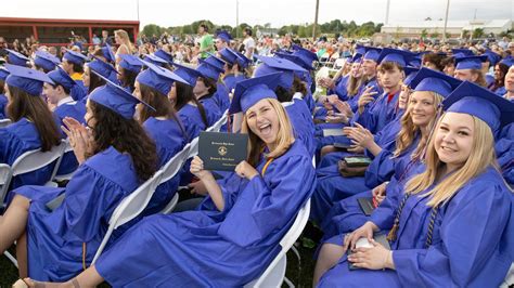 Portsmouth RI High School Class of 2022 at graduation ceremony