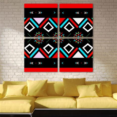 Ownta Boho Bohemia Pattern Pc Frameless Canvas Wall Art Paintings For