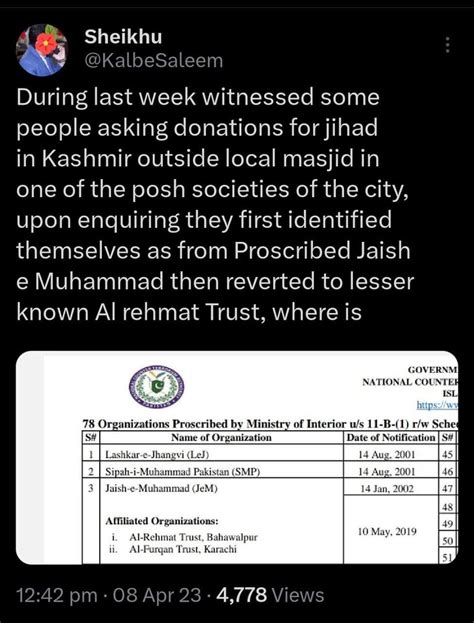 Aditya Raj Kaul On Twitter Banned Pakistani Terror Group Jaish E