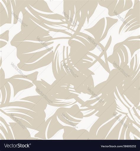 Brown floral seamless pattern background Vector Image