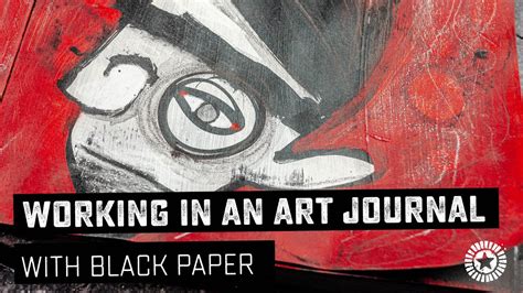 raw art journal play  black paper youtube