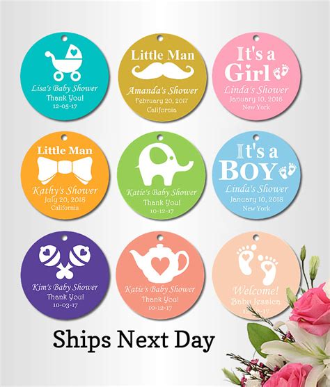 Personalized Baby Shower Favor Tags - FREE Shipping, Popular designs ...