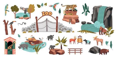 Zoo Animals Vector Art, Icons, and Graphics for Free Download