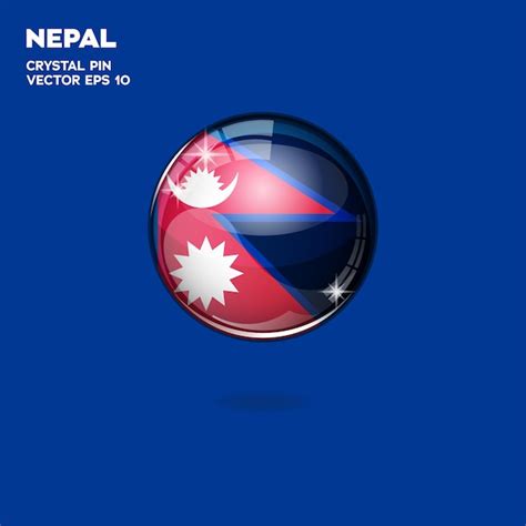 Es D Da Bandeira Do Nepal Vetor Premium