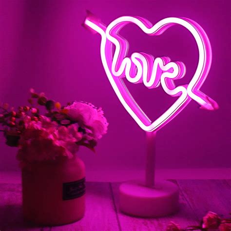 Party LED Neon Lampe Beleuchtung Batterie Neonlicht Wandbild Tisch ...