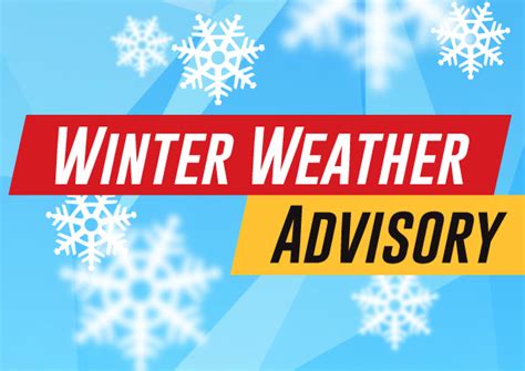 Winter Weather Advisory Issued For Wayne County The Huron Hub Huron