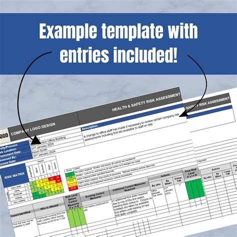 Risk Assessment Template Risk Matrix Risk Management Risk Template Risk ...