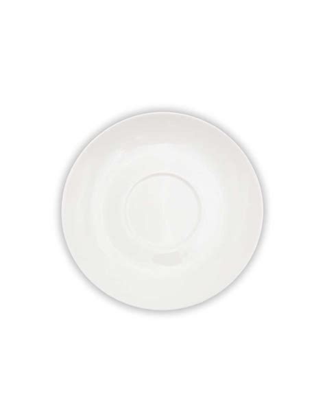 Plato Para Taza Apilable De Porcelana De 5 75 Pulgadas Blanco ARNI S2529