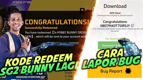 Kode Redeem Sg Bunny Dari Habib Jafar Cara Report Bug Di Advance